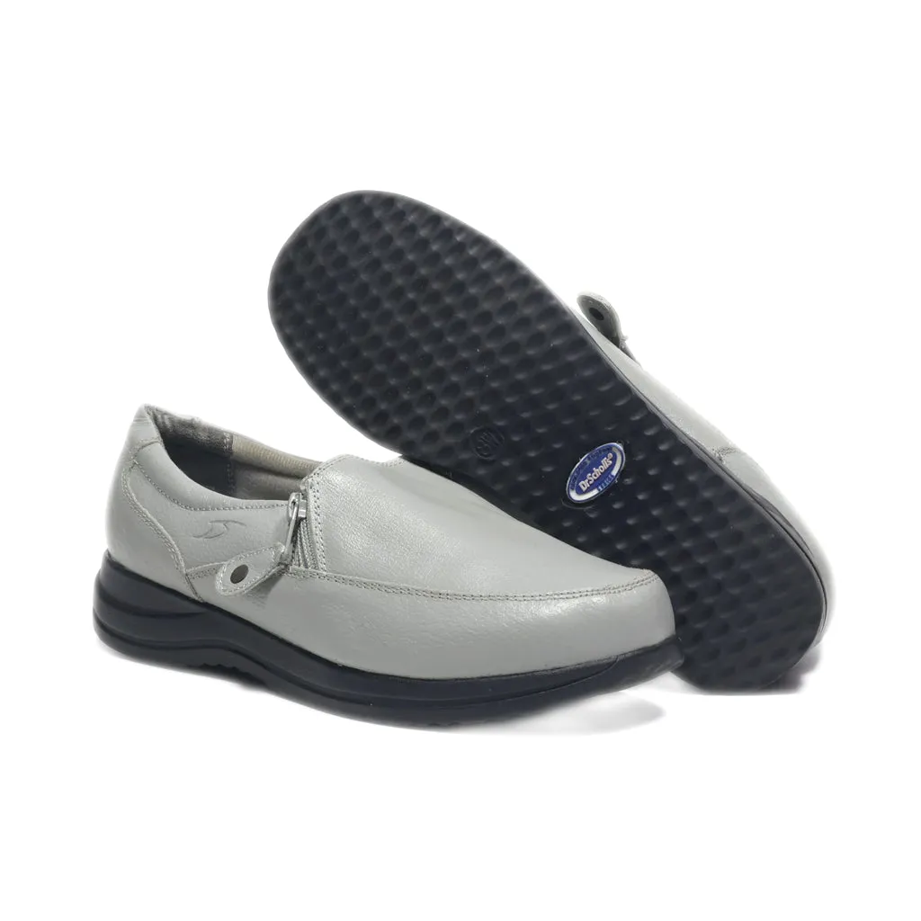 Dr. Scholl'S Slip Ons Leather Grey Colour For Women