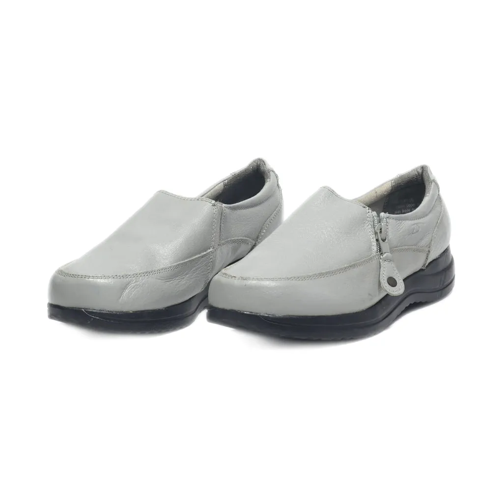 Dr. Scholl'S Slip Ons Leather Grey Colour For Women