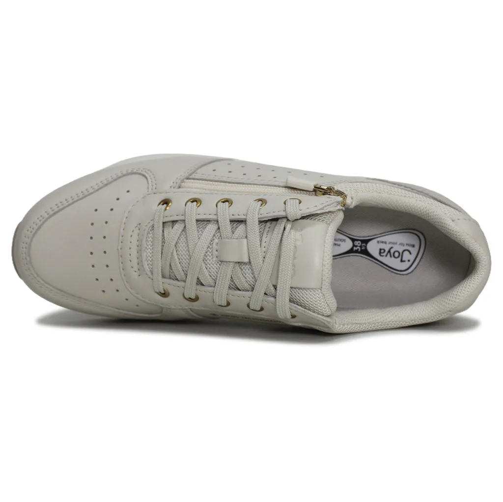 Dynamo Zip Leather Textile Women's Low Top Trainers