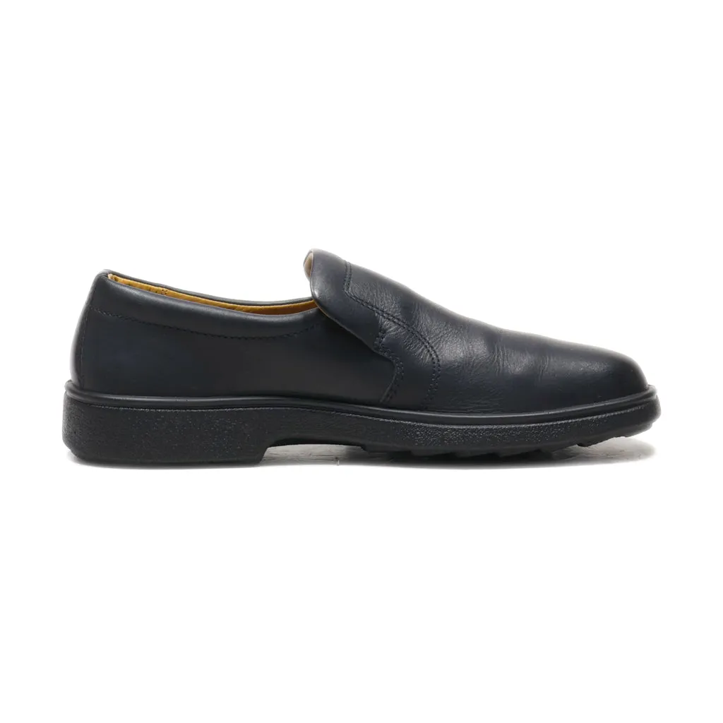 Ecco Formal Slip Ons Leather Black Colour For Men