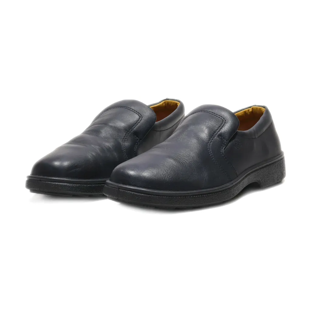 Ecco Formal Slip Ons Leather Black Colour For Men