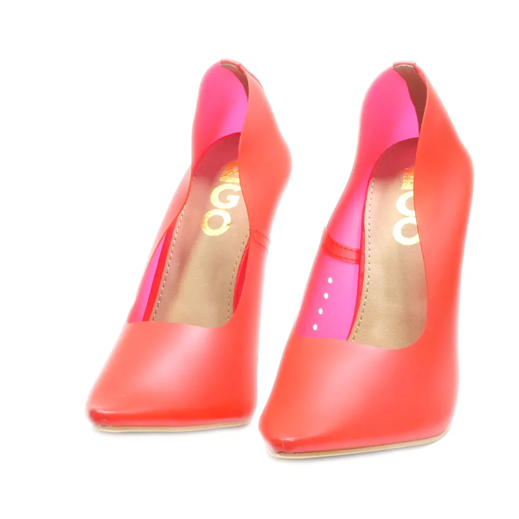 Ego High-Heel Shoes Fabric Red Colour For Women