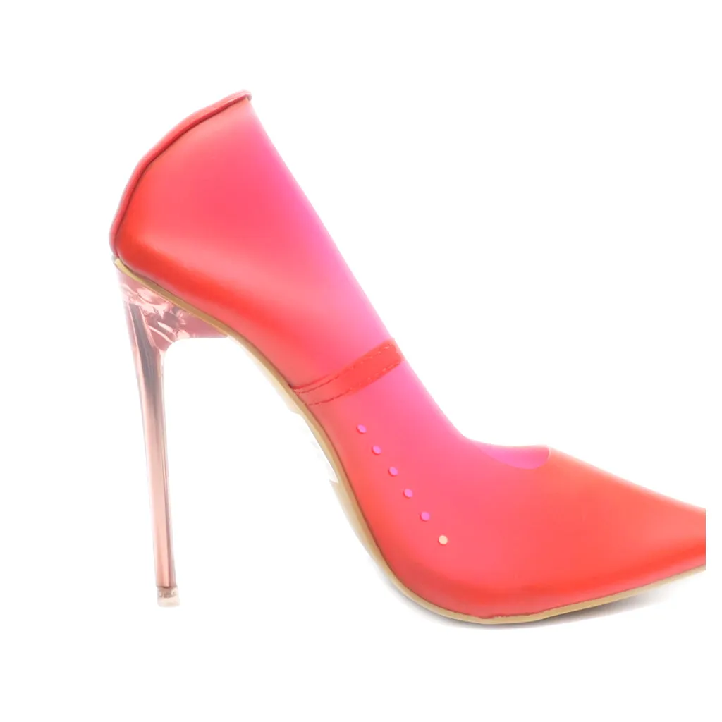 Ego High-Heel Shoes Fabric Red Colour For Women