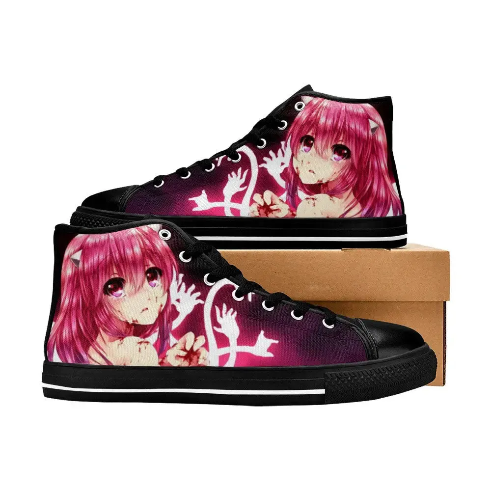 Elfen Lied Shoes High Top Sneakers for Kids and Adults