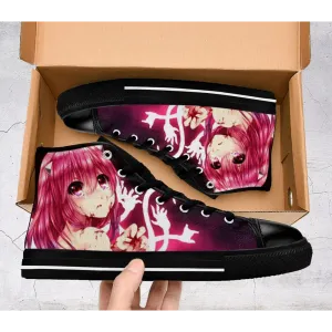 Elfen Lied Shoes High Top Sneakers for Kids and Adults