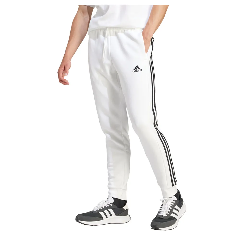 Essentials 3-Stripes Fleece Drawstring Joggers