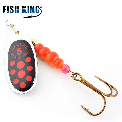 FISH KING 1PC Size0-Size5 Fishing Hard Lure Bait Leurre Peche Mepps Spoon Fishing Tackle Vissen Pesca Acesorios