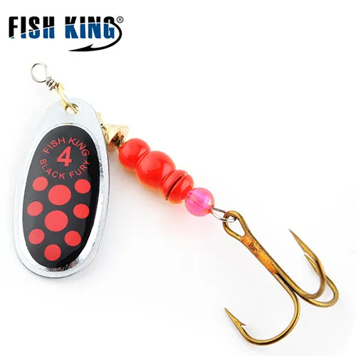 FISH KING 1PC Size0-Size5 Fishing Hard Lure Bait Leurre Peche Mepps Spoon Fishing Tackle Vissen Pesca Acesorios