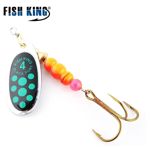 FISH KING 1PC Size0-Size5 Fishing Hard Lure Bait Leurre Peche Mepps Spoon Fishing Tackle Vissen Pesca Acesorios