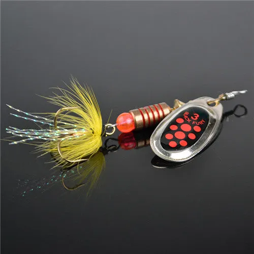 FISH KING 1PC Size0-Size5 Fishing Hard Lure Bait Leurre Peche Mepps Spoon Fishing Tackle Vissen Pesca Acesorios