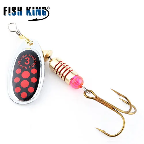 FISH KING 1PC Size0-Size5 Fishing Hard Lure Bait Leurre Peche Mepps Spoon Fishing Tackle Vissen Pesca Acesorios