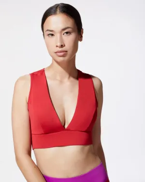 Flare Sports Bra - Fire Red