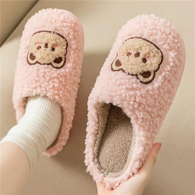 Fluffy Cute Animal Slippers