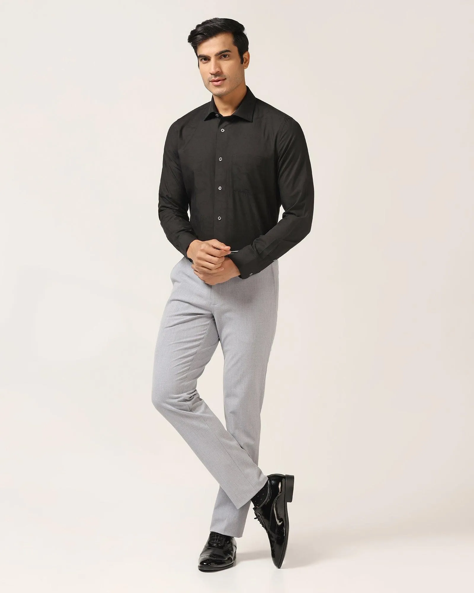 Formal Black Printed Shirt - Cameron