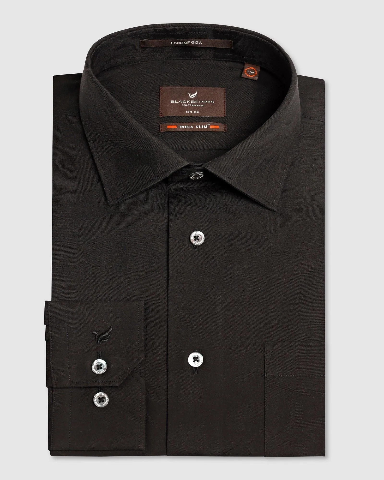 Formal Black Printed Shirt - Cameron