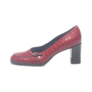 Franco Sarto Mid-Heel Shoes Leather Maroon Colour For Women