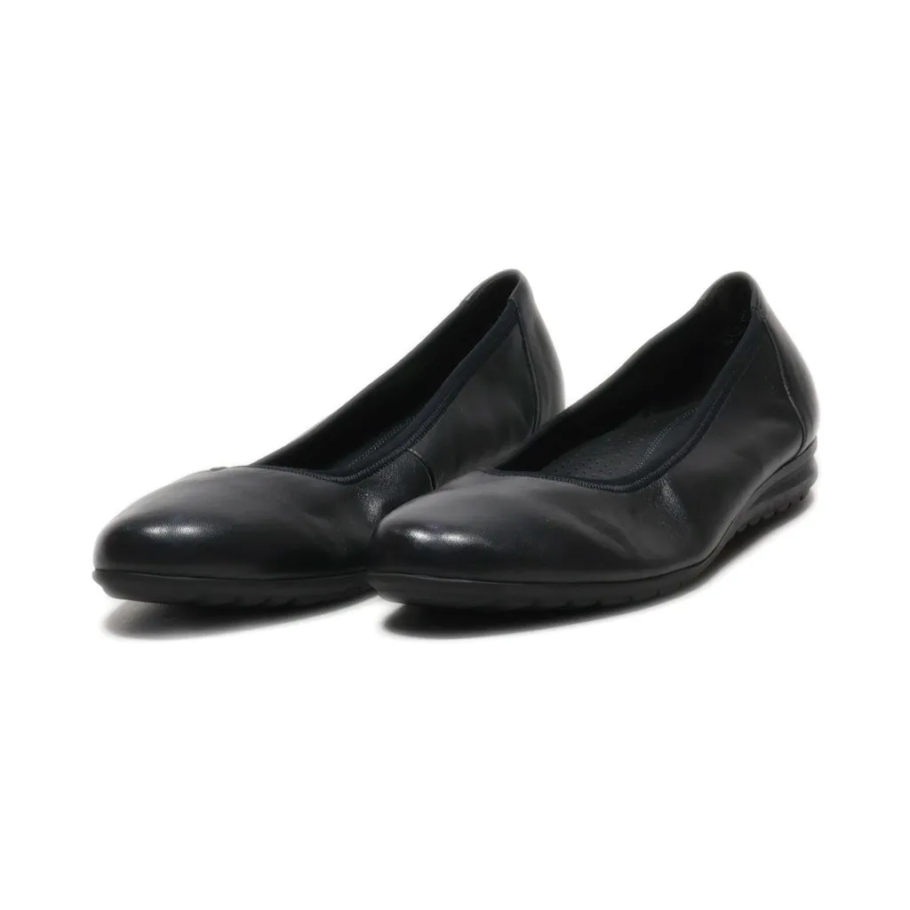 Gabor Slip Ons Leather Black Colour For Women