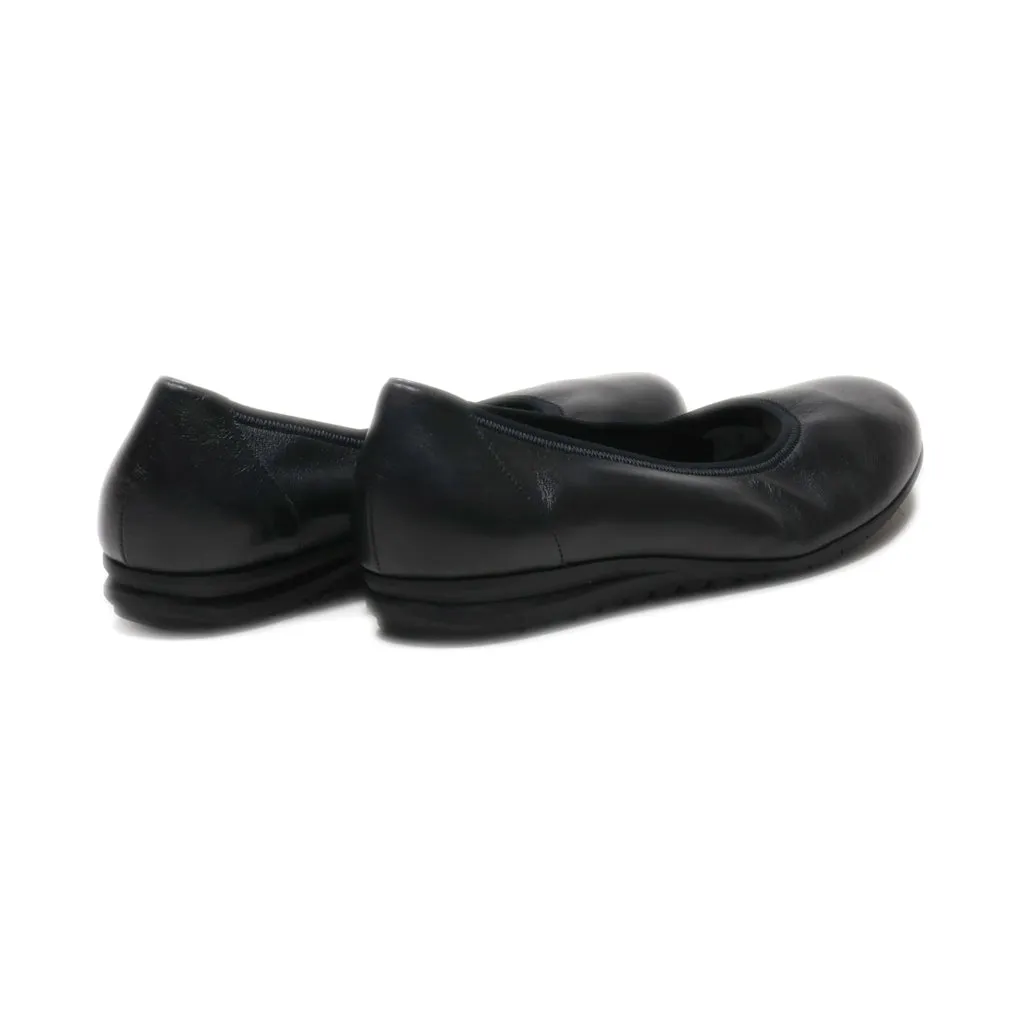 Gabor Slip Ons Leather Black Colour For Women