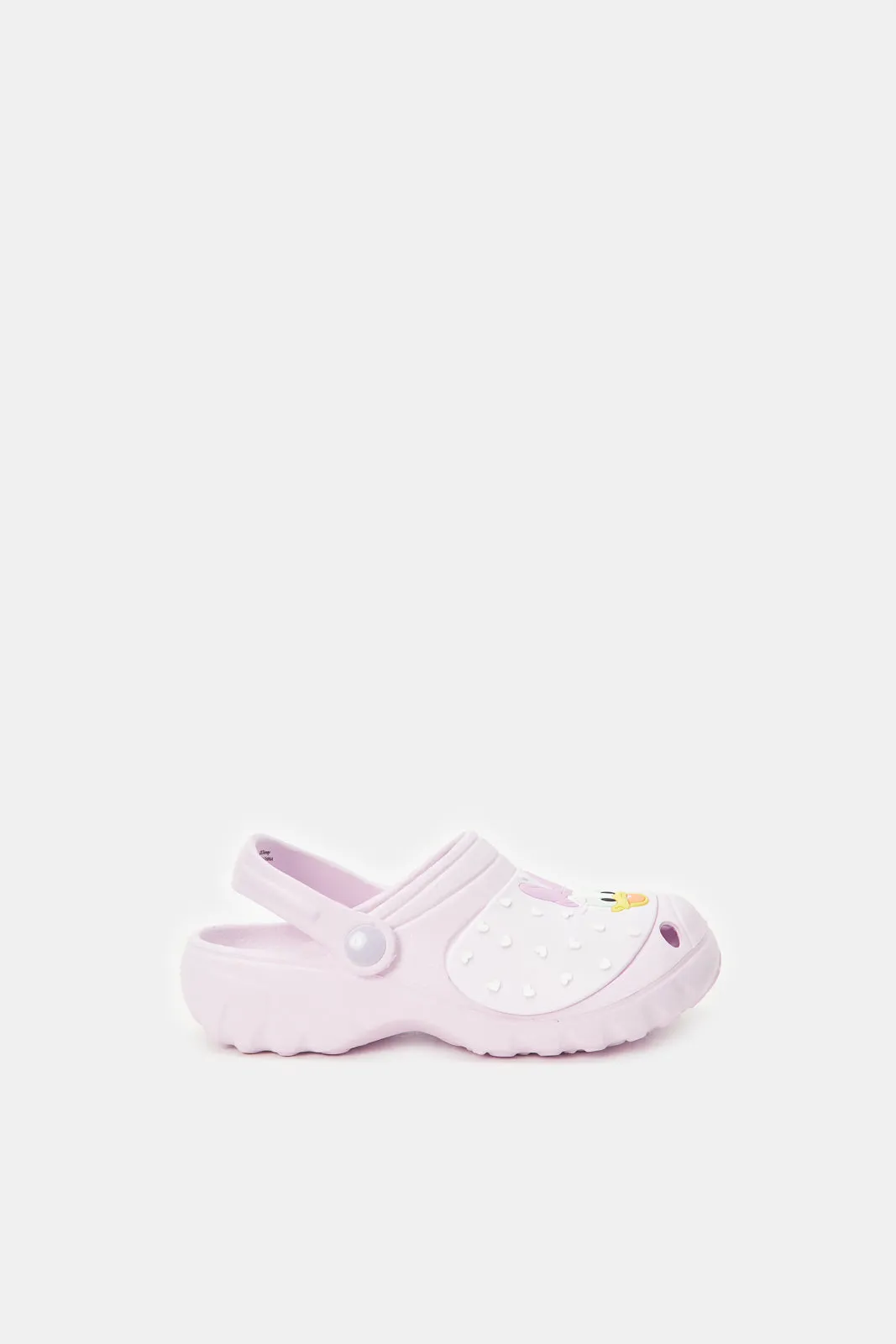 Girls Lilac Embossed With Daisy Character Clog