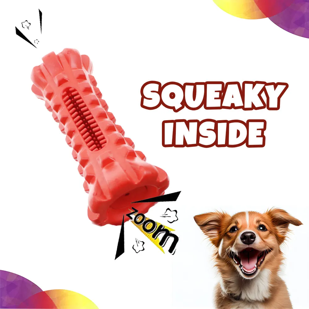 Goofy Tails Natural Rubber Dental Grinder Toy - Dog Treat Dispenser