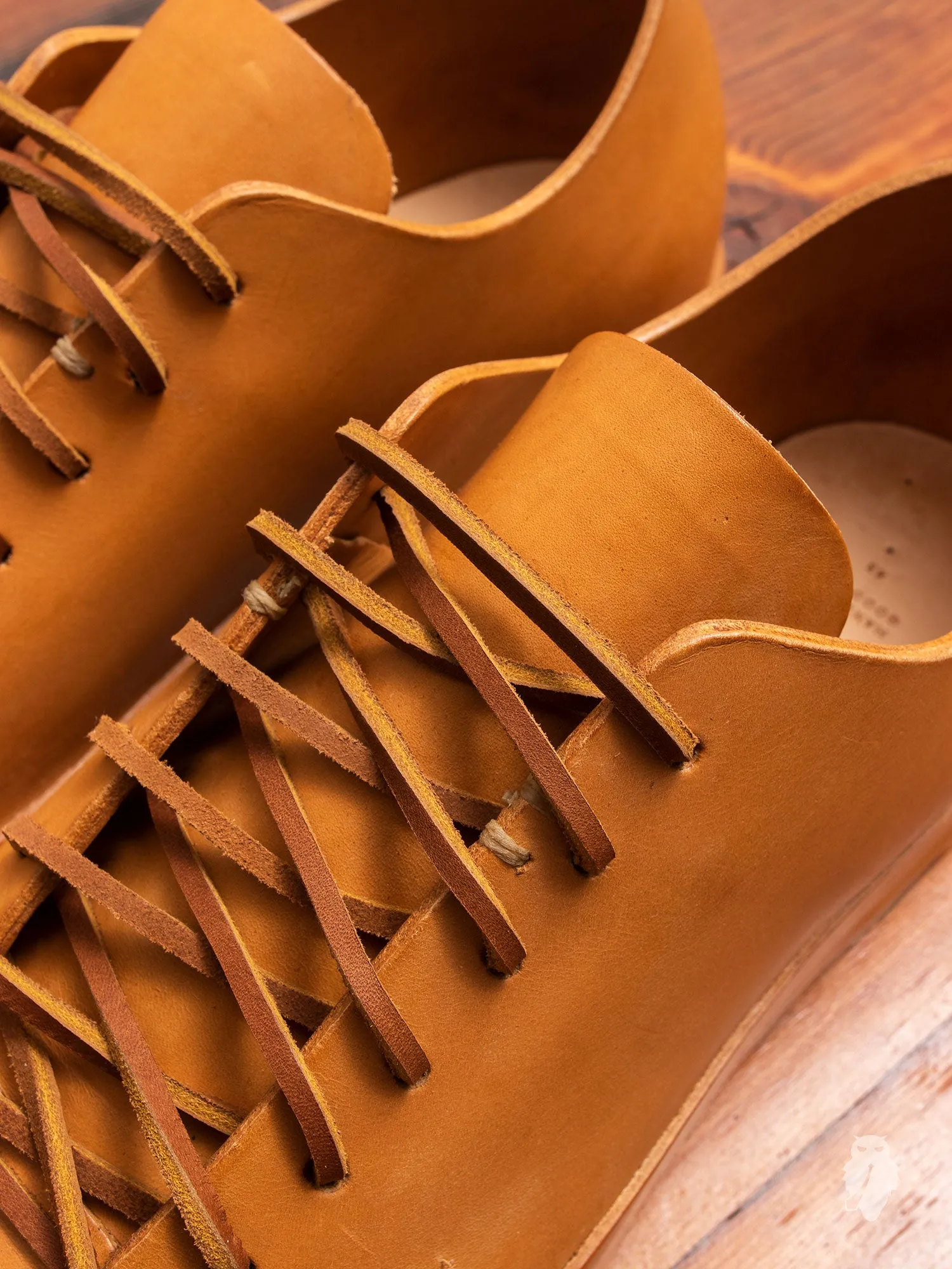 Hand Sewn Low-Top Sneaker in Natural