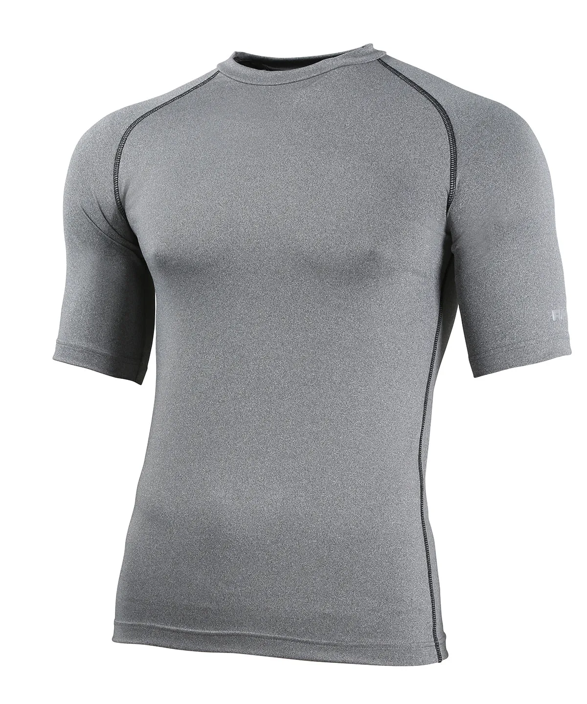 Heather Grey - Rhino baselayer short sleeve