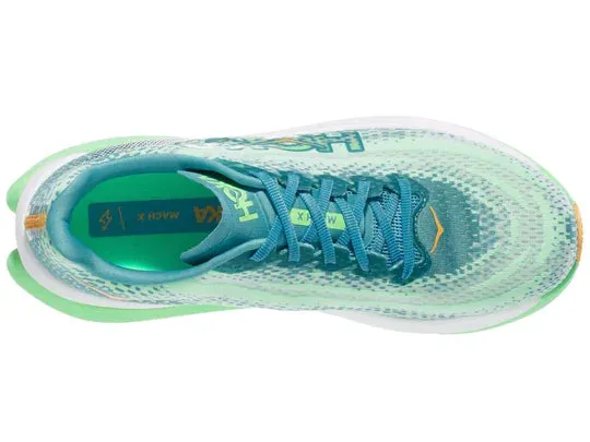 Hoka | Mach X | Men's | Ocean Mist/Lime Glow