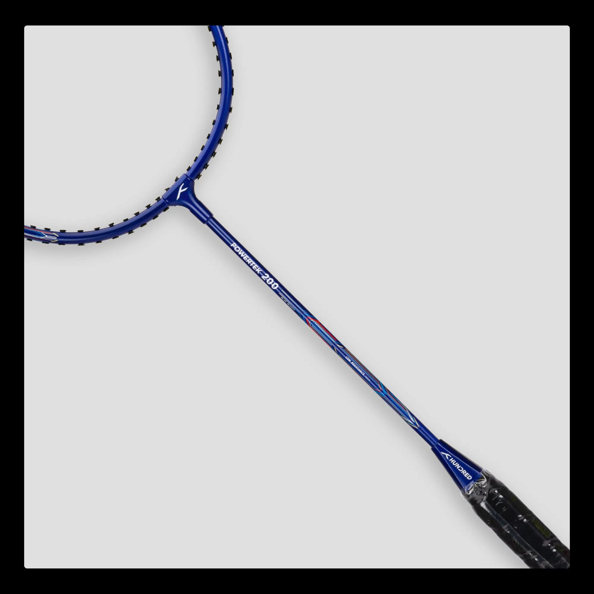 Hundred POWERTEK 200 Strung Badminton Racquet (Purple)