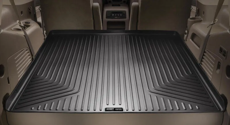 Husky Liners Weatherbeater Cargo Liner - Plastic - Black - Behind 3rd Row Seating