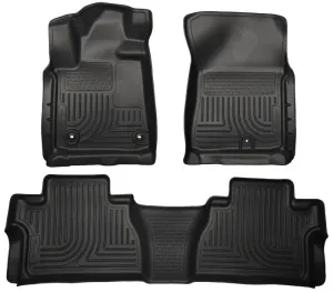 Husky Liners Weatherbeater Floor Liner - Front and 2nd Row - Plastic - Tan