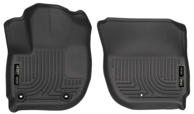 Husky Liners Weatherbeater Floor Liner - Front - Plastic - Black - Honda Fit 2015-20 - (Pair)