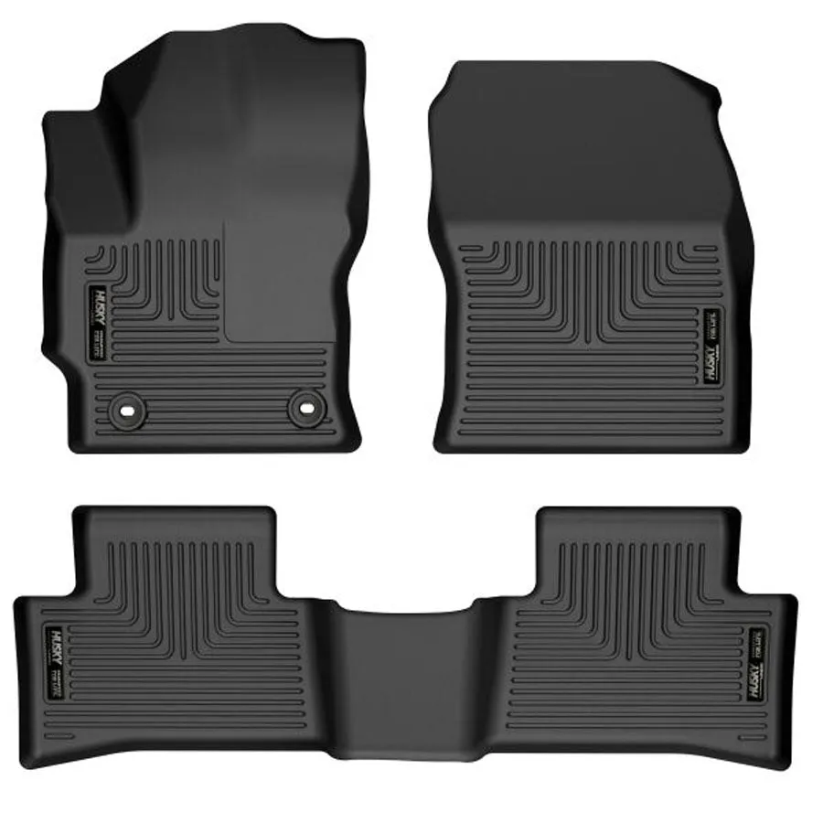 Husky Liners Weatherbeater Floor Liners Black - Front & Rear | 2022-2024 Toyota Corolla Cross