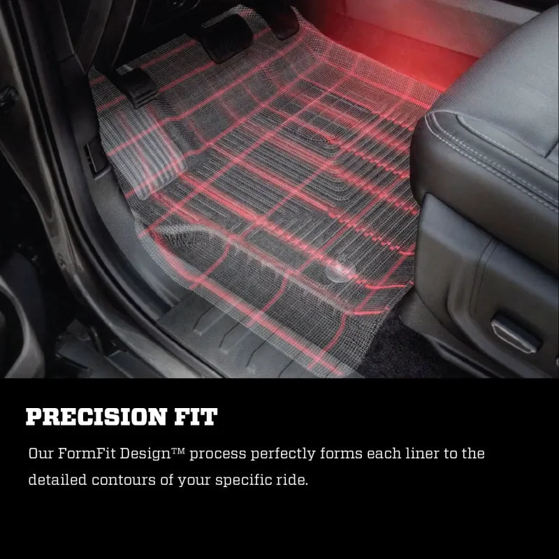 Husky Liners WeatherBeater Front / 2nd Row Floor Liner - Black / Textured - Super Cab - Ford Fullsize Truck 2015-24