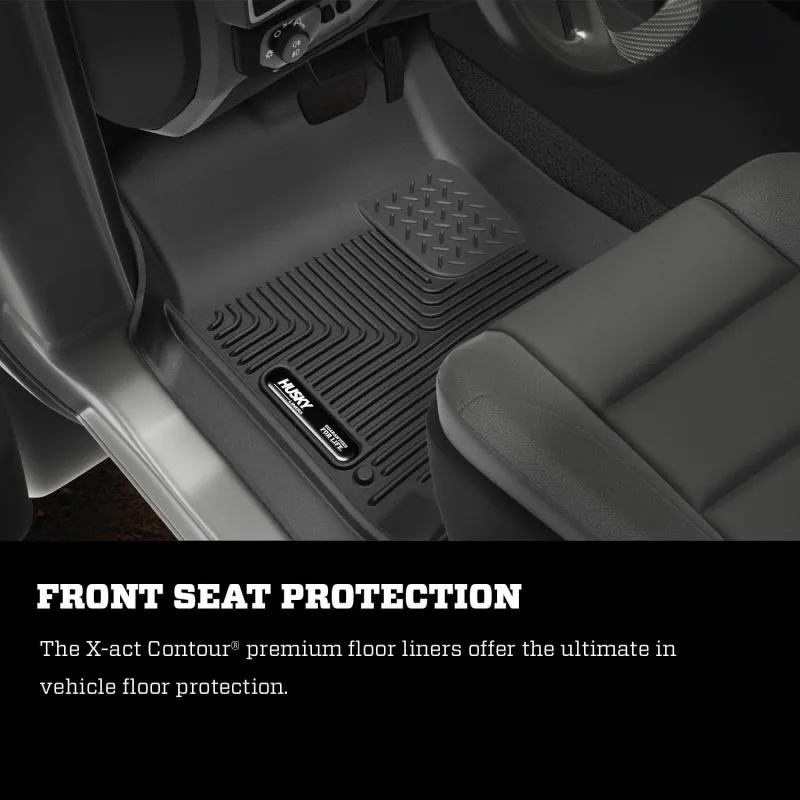 Husky Liners X-Act Contour Front / 2nd Row Floor Liner - Black / Textured - Crew Cab - Ram Fullsize Truck 2019-24