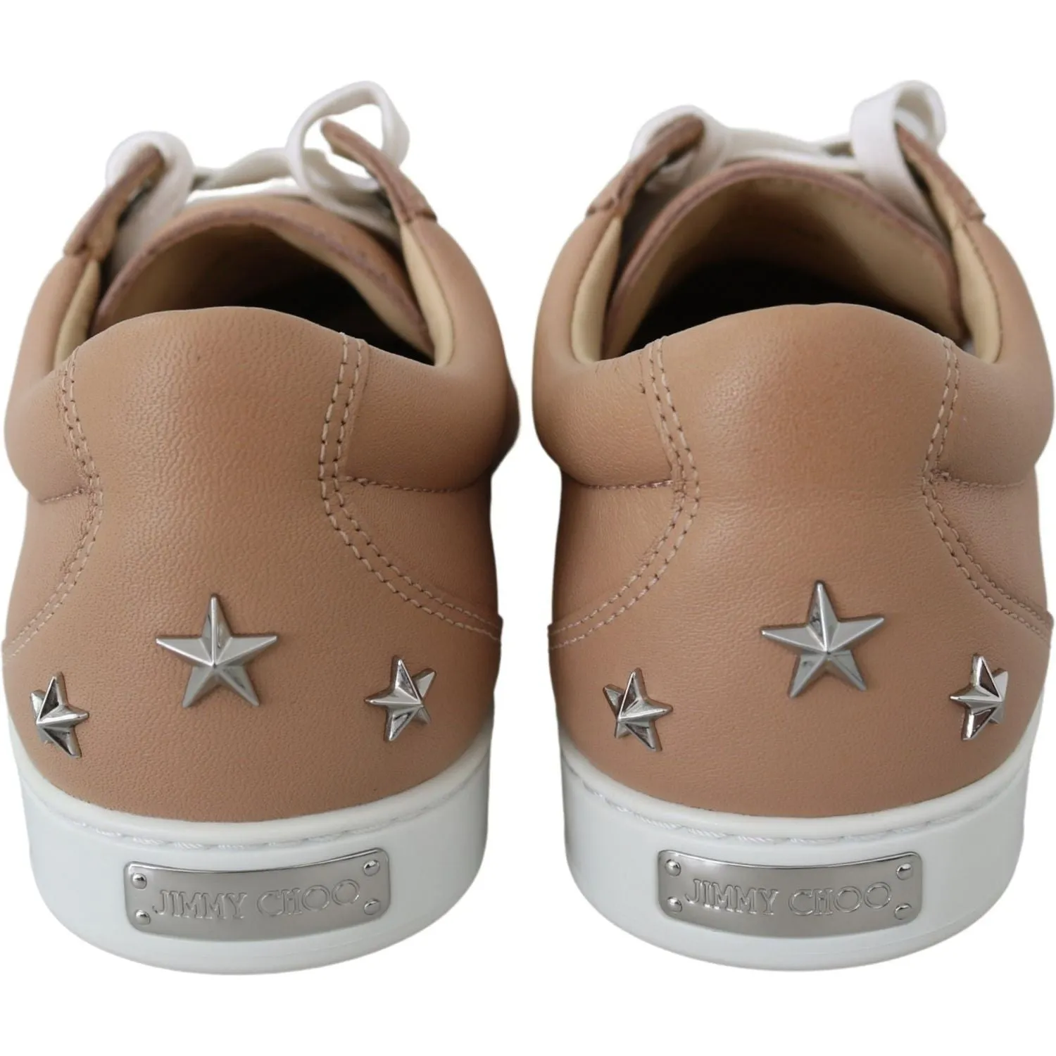 Jimmy Choo Powder Pink Nappa Leather Sneakers