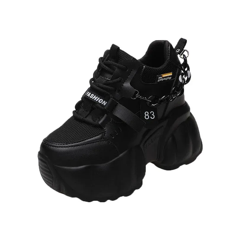 Joskaa 2024 New Black Sneakers High Platform