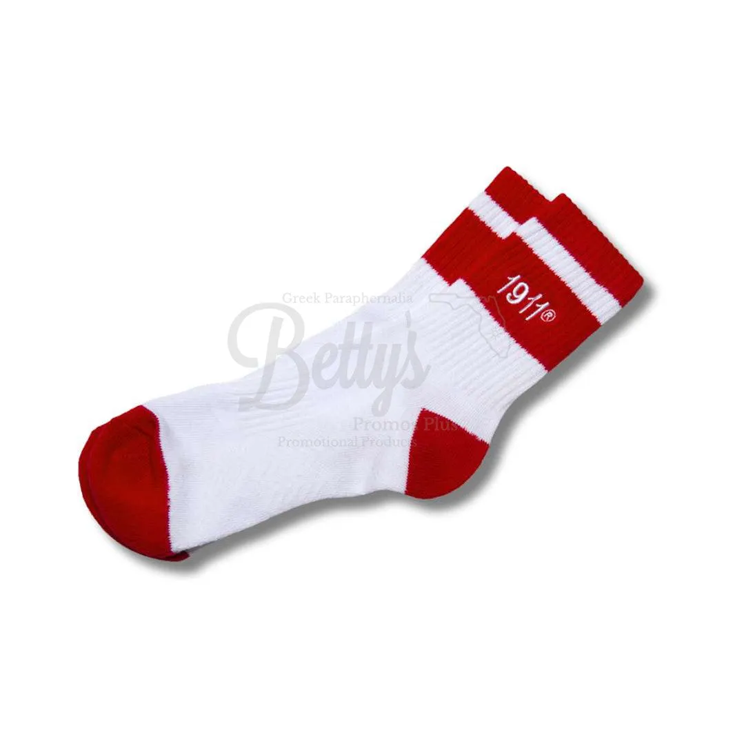 Kappa Alpha Psi ΚΑΨ 1911 Quarter Socks