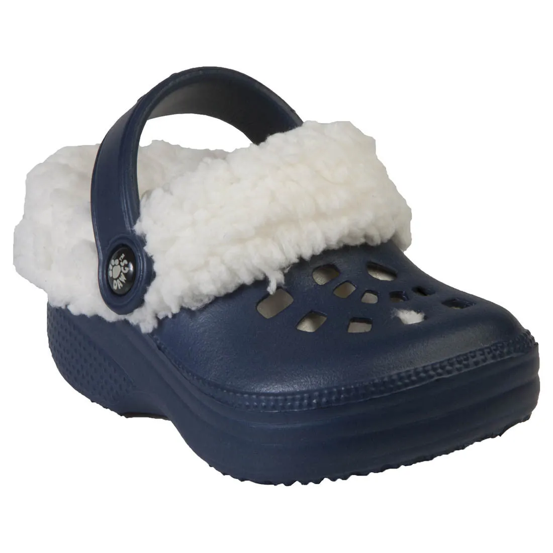 Kids' Fleece Dawgs - Navy with White