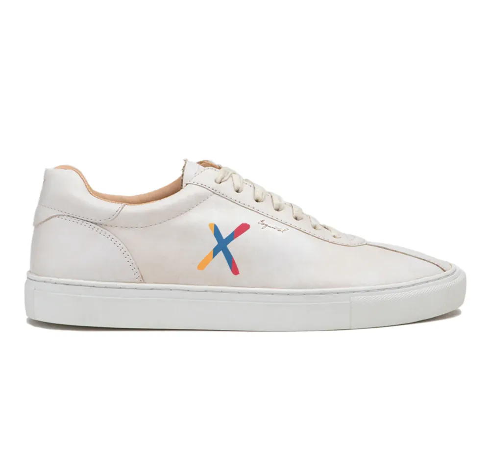 LIMITED EDITION Women's Hispanic Heritage Month Hand-Painted Sneaker - White Leather