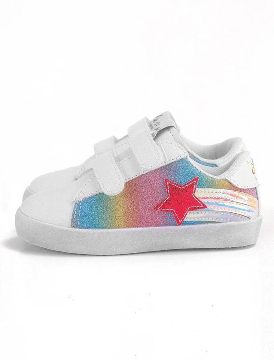 Lola and The Boys Shooting Star Ombre Velcro Sneaker