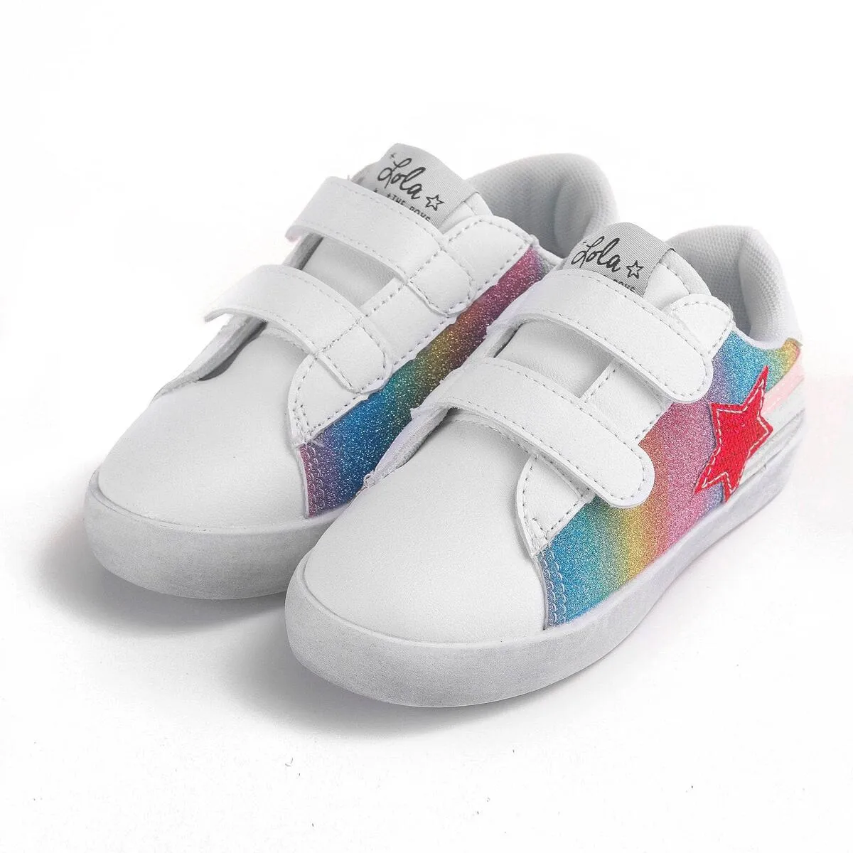 Lola and The Boys Shooting Star Ombre Velcro Sneaker