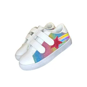 Lola and The Boys Shooting Star Ombre Velcro Sneaker