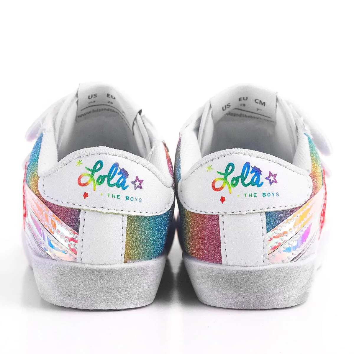 Lola and The Boys Shooting Star Ombre Velcro Sneaker