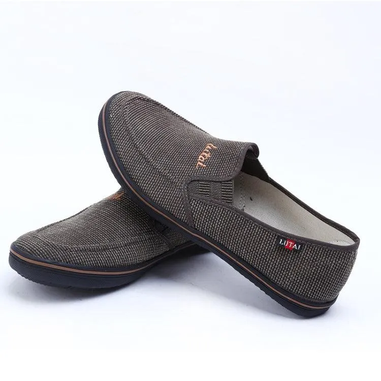 Men's Breathable Casual Loafers with Rubber Sole - Durable and Quick-Drying