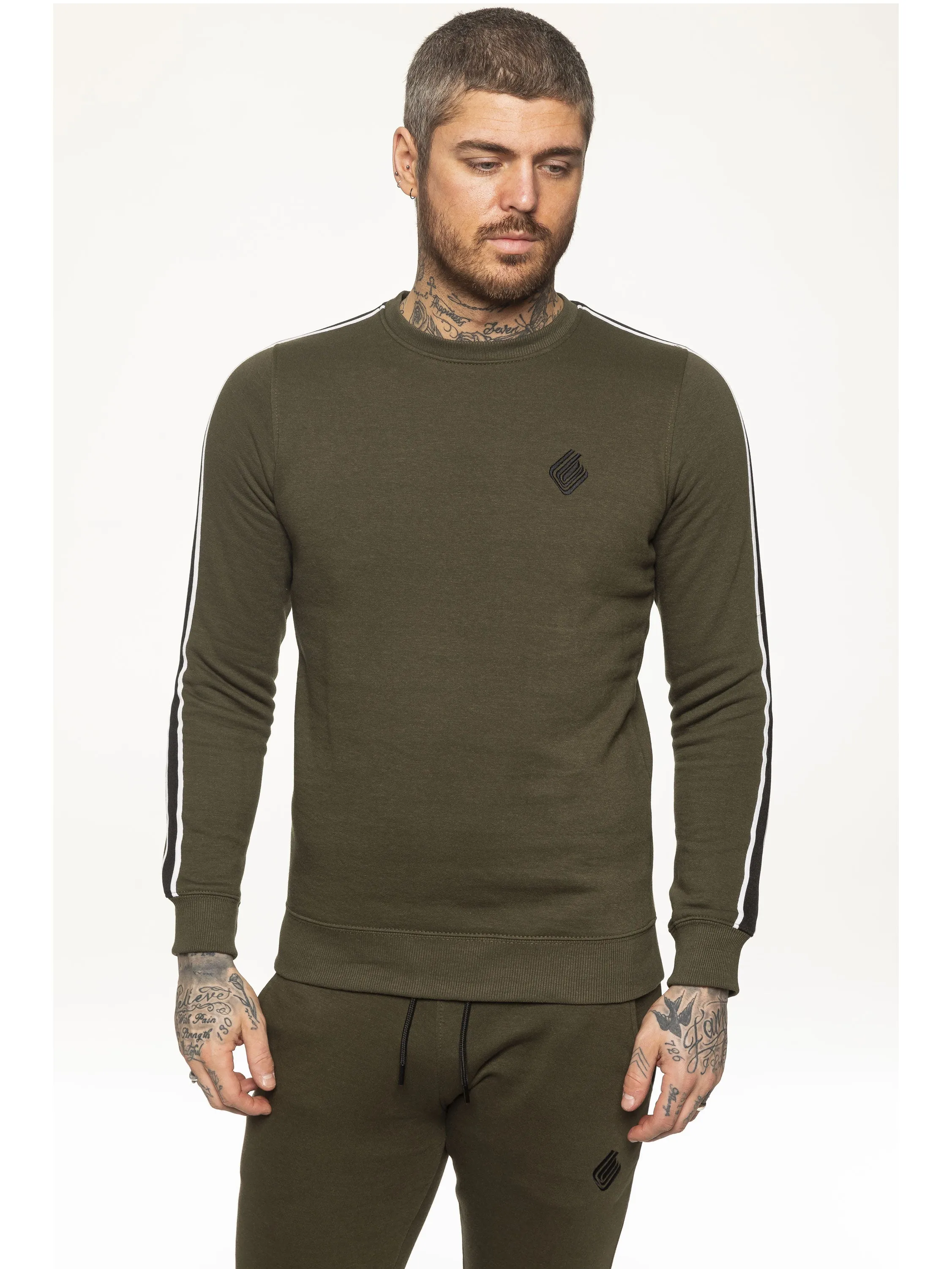 Mens Crew Neck Designer Sweatshirt | Enzo Designer Menswear