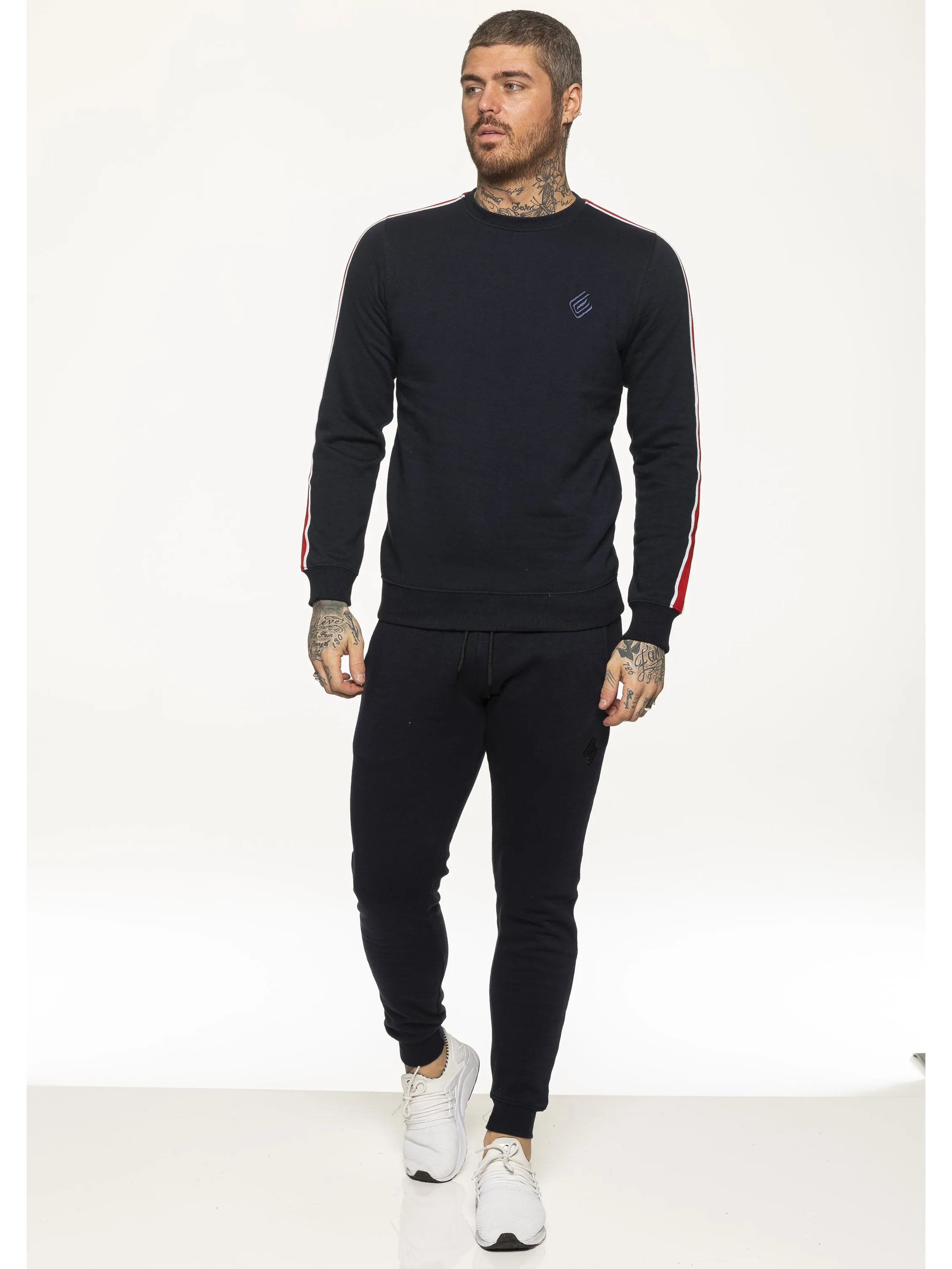 Mens Crew Neck Designer Sweatshirt | Enzo Designer Menswear