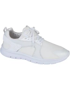 Mens Renagade Lace Up Running Trainers in White