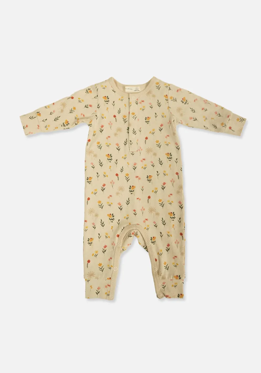 Miann & Co Baby - Long Sleeve Jumpsuit - Garden Party