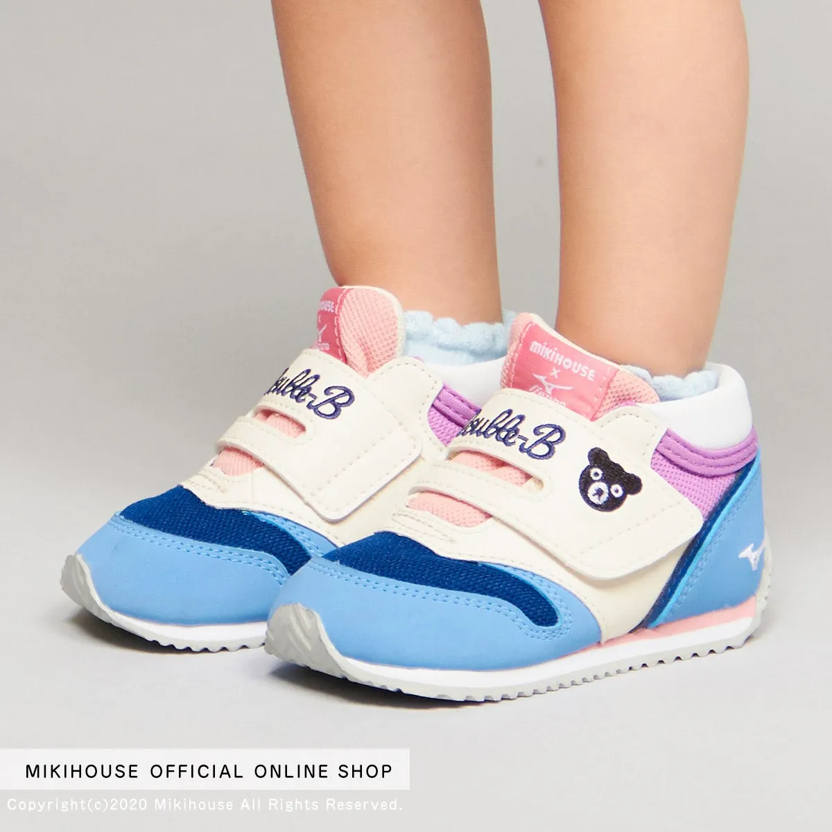 Miki House Kids MIZUNO Sneakers Shoes in Blue