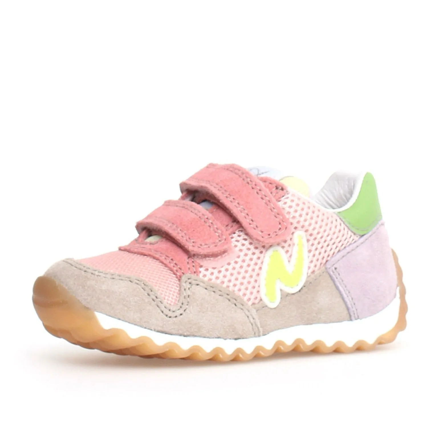 Naturino Sammy 2 VL GIrl's Sneakers - Beige/Candy/Lilac